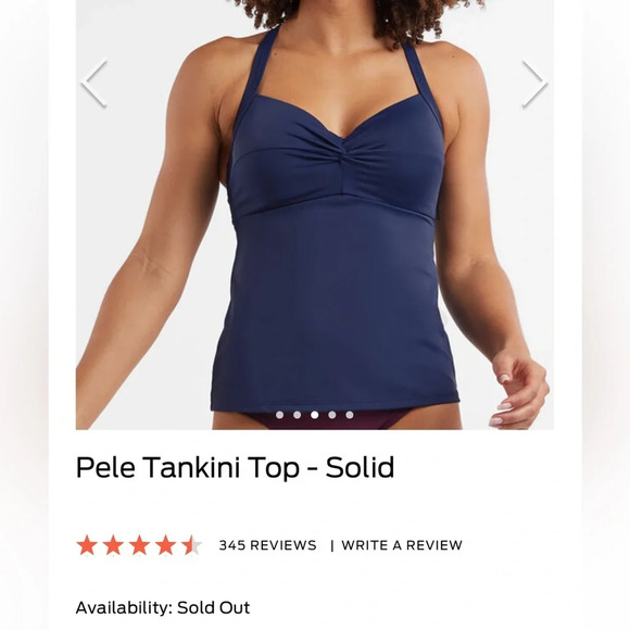 NWT Title Nine Pele Tankini Top Loganberry Sz 32D - Picture 9 of 10